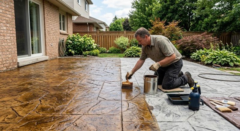 Concrete Patio Finishing in Frisco, TX