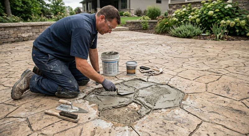 Decorative Concrete Repair in Winston Salem, NC
